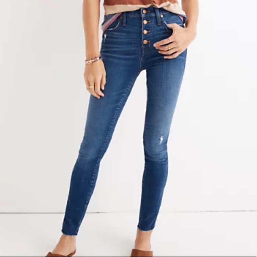 MADEWELL High-Rise Skinny Jeans!
